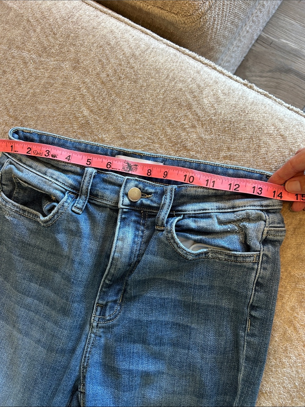 💙Flying monkey Women's Distressed Flared Jeans - Blue - Picture 5 of 11